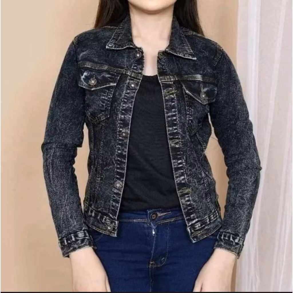 Jaket Jean Wanita detail